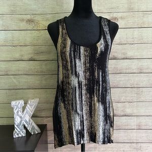 Mossimo Metallic Print Sleeveless Top